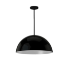 Pendente Orbi 1xe27 Preto Brilho/ Branco 48cm -or346|orluce